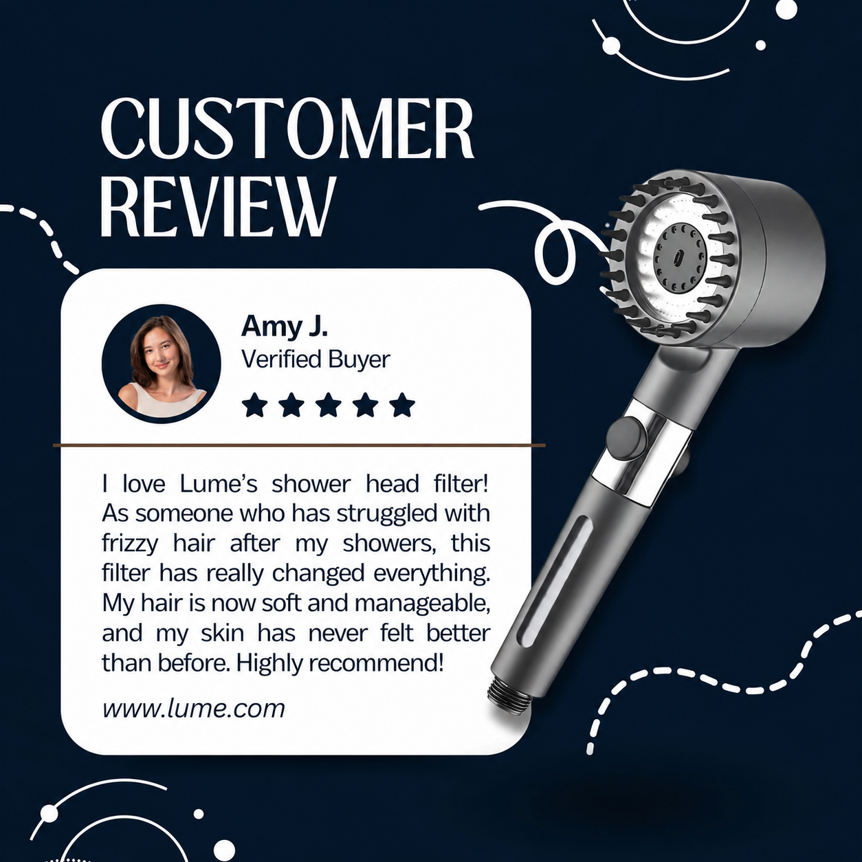 LUME FILTERED SHOWERHEAD™